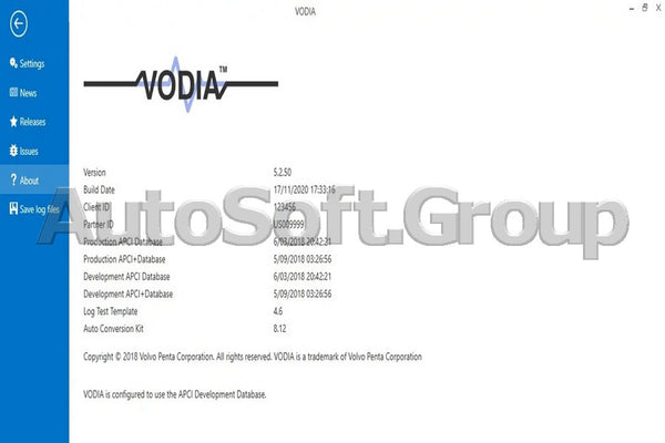 Volvo VODIA 5.2.50 [Development] Diagnostic Software Works With VOCOM [2020]